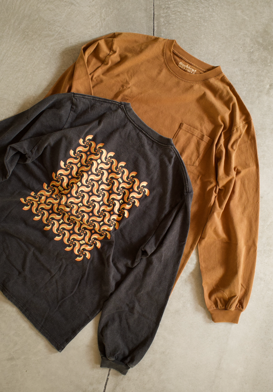 ambient Back Print L/S Pocket T-shirts
